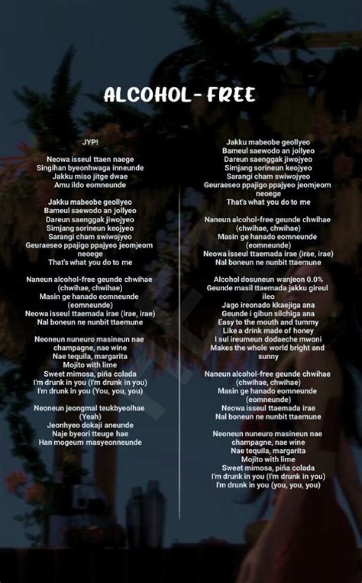 Alcohol Free Lyrics: Understanding the Meaning and Impact of the Popular Song