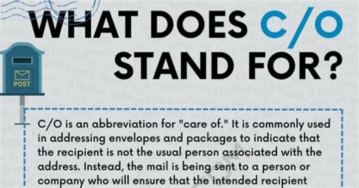 Understanding "C/O": What Does C/O Mean in Addressing?