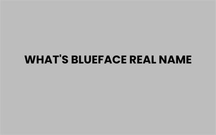 Discovering Blueface: What's His Real Name?
